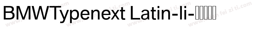 BMWTypenext Latin-li字体转换